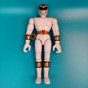VTG 8" MMPR Mighty Morphin Power Rangers White Ranger Action Figure Bandai 1993